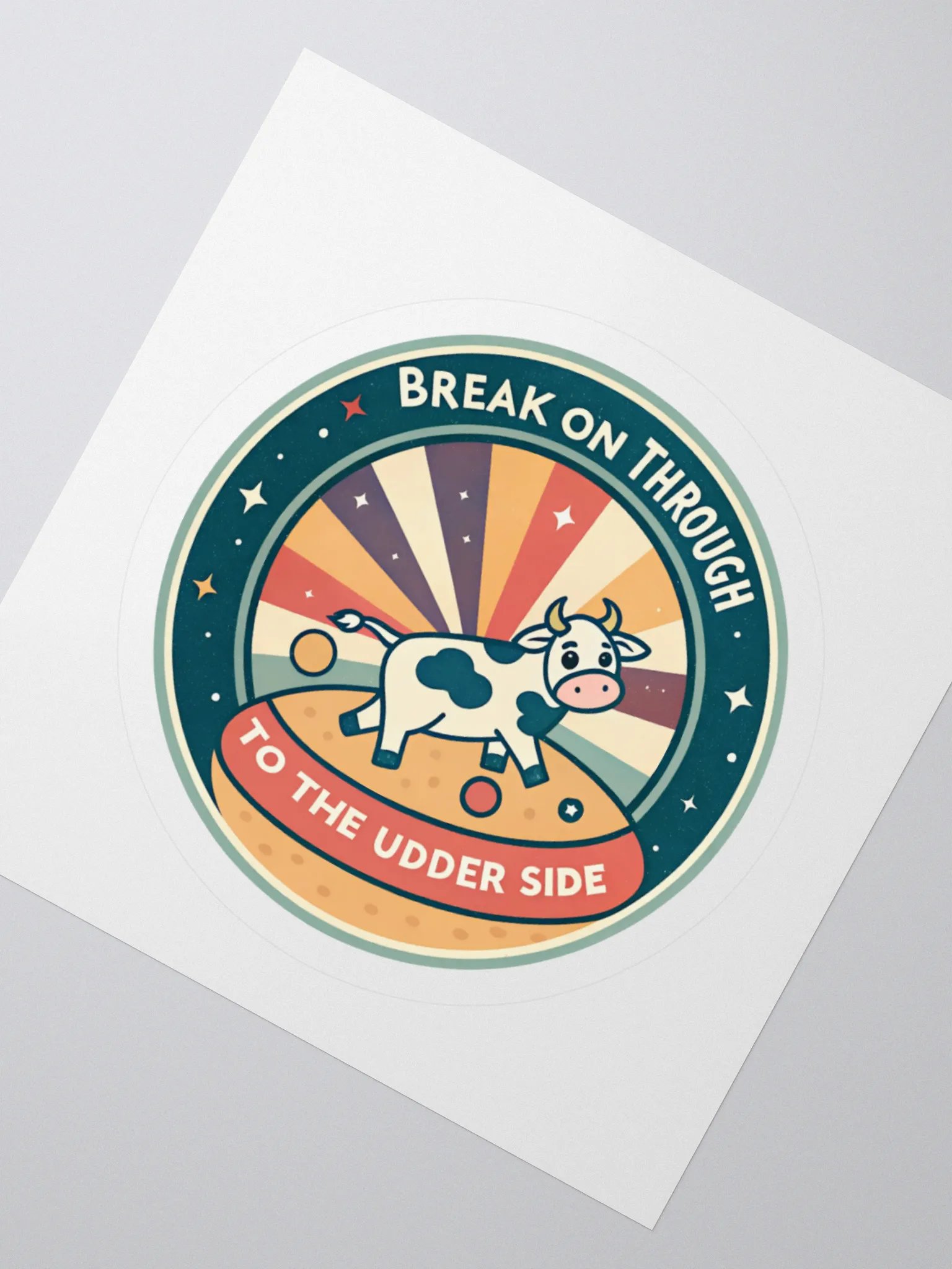 Udderly Groovy Kiss Cut Stickers product image (5)