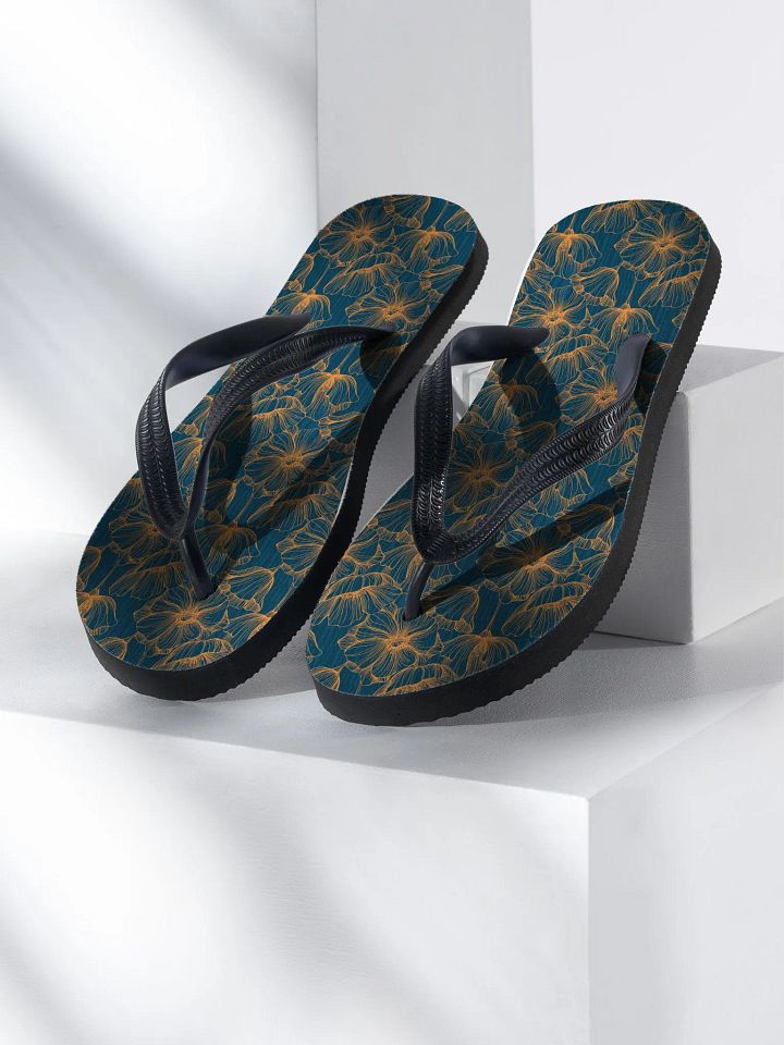 Dark Romantic Floral | Unisex Flip-Flops product image (1)