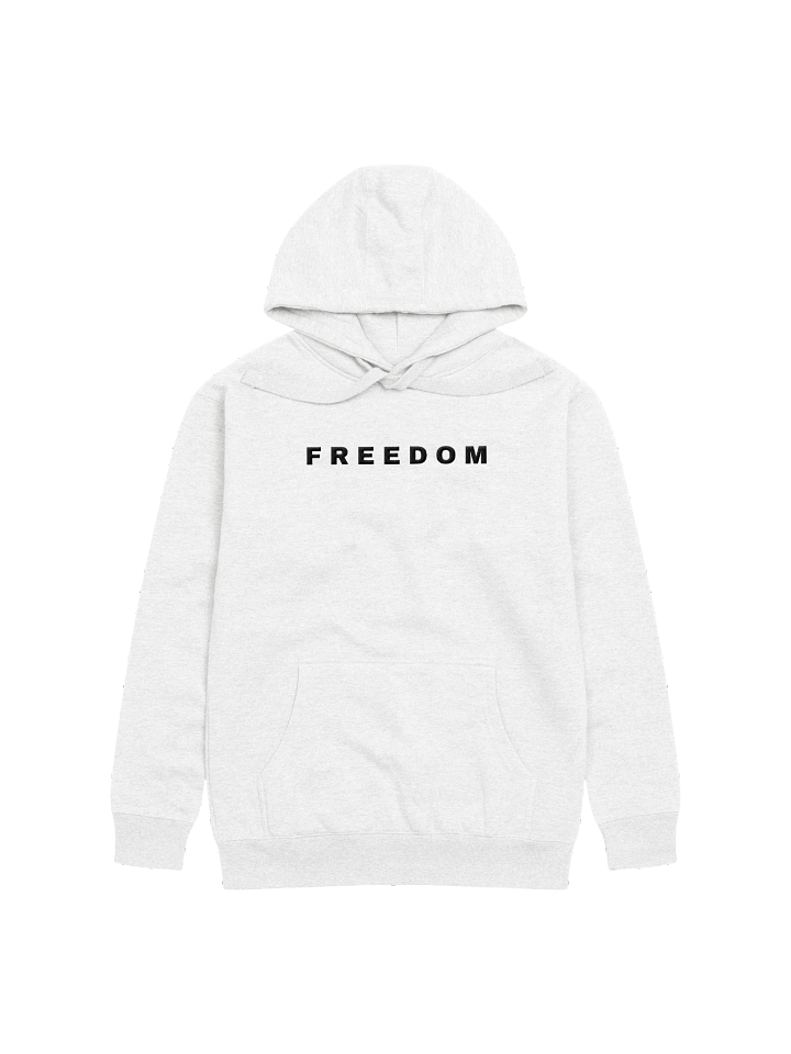 White Charlie Kirk Freedom Hoodie -Charlie Kirk Merch product image (1)