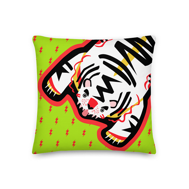 Lime & Orange Tiger Pillows - 3 Sizes product image (2)