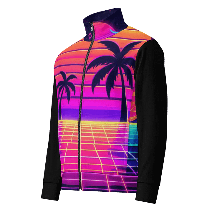 Sunset Synthwave All-Over Track Jacket | AI Design product image (1)