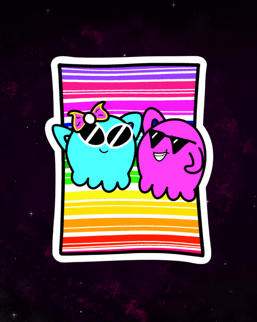 Beach Towel Globs Sticker product image (2)