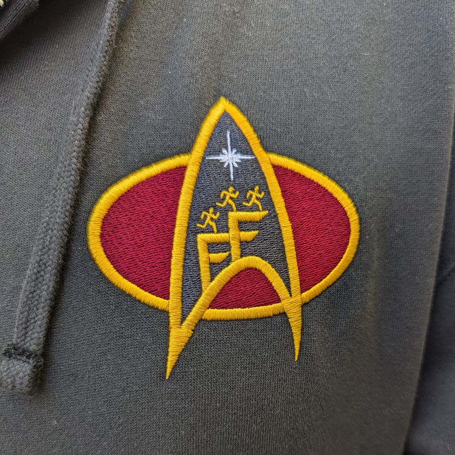 Newbie Star Trek Embroidered Logo Zip-up Hoodie product image (4)