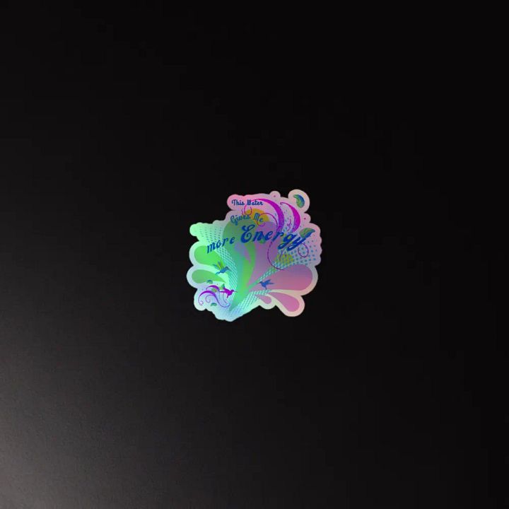 Sticker gives me energy droplets design with hummingbirds product image (4)