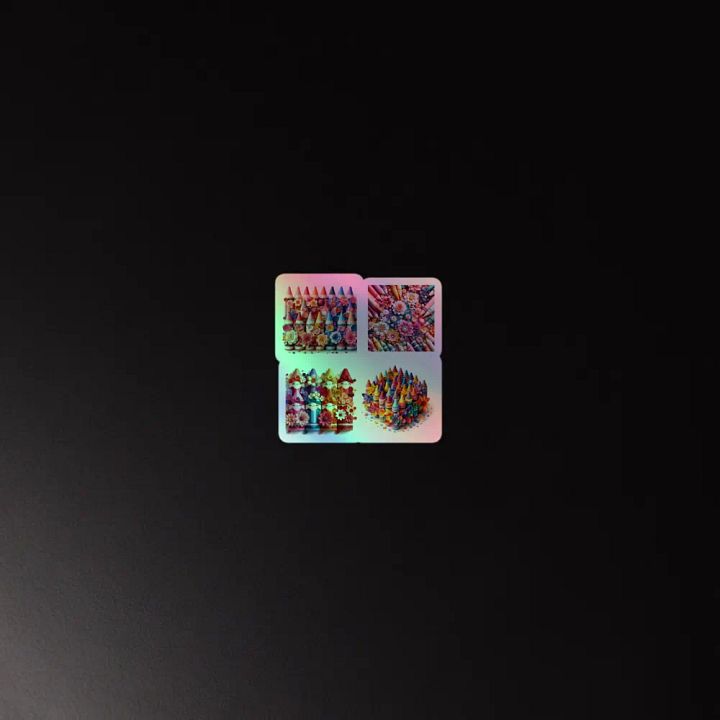 Whimsical Crayon Art Sticker Set product image (4)