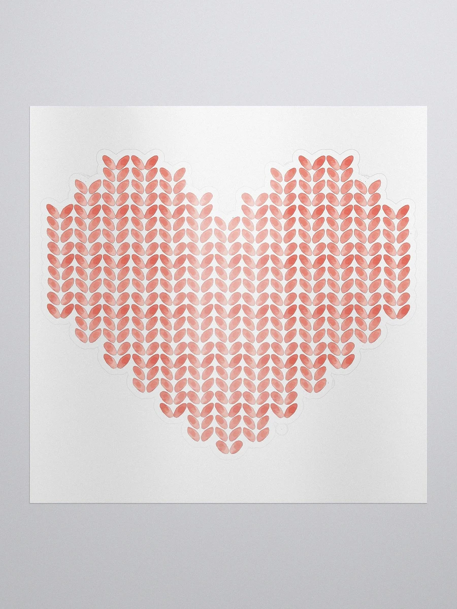 Knit Heart Sticker product image (1)