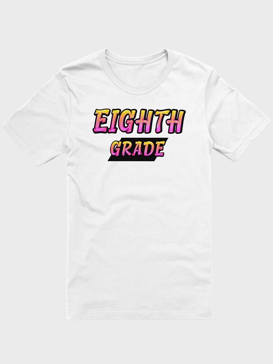 EIGHTH GRADE Teacher Shirt - Pink + Yellow Bold Letters product image (2)