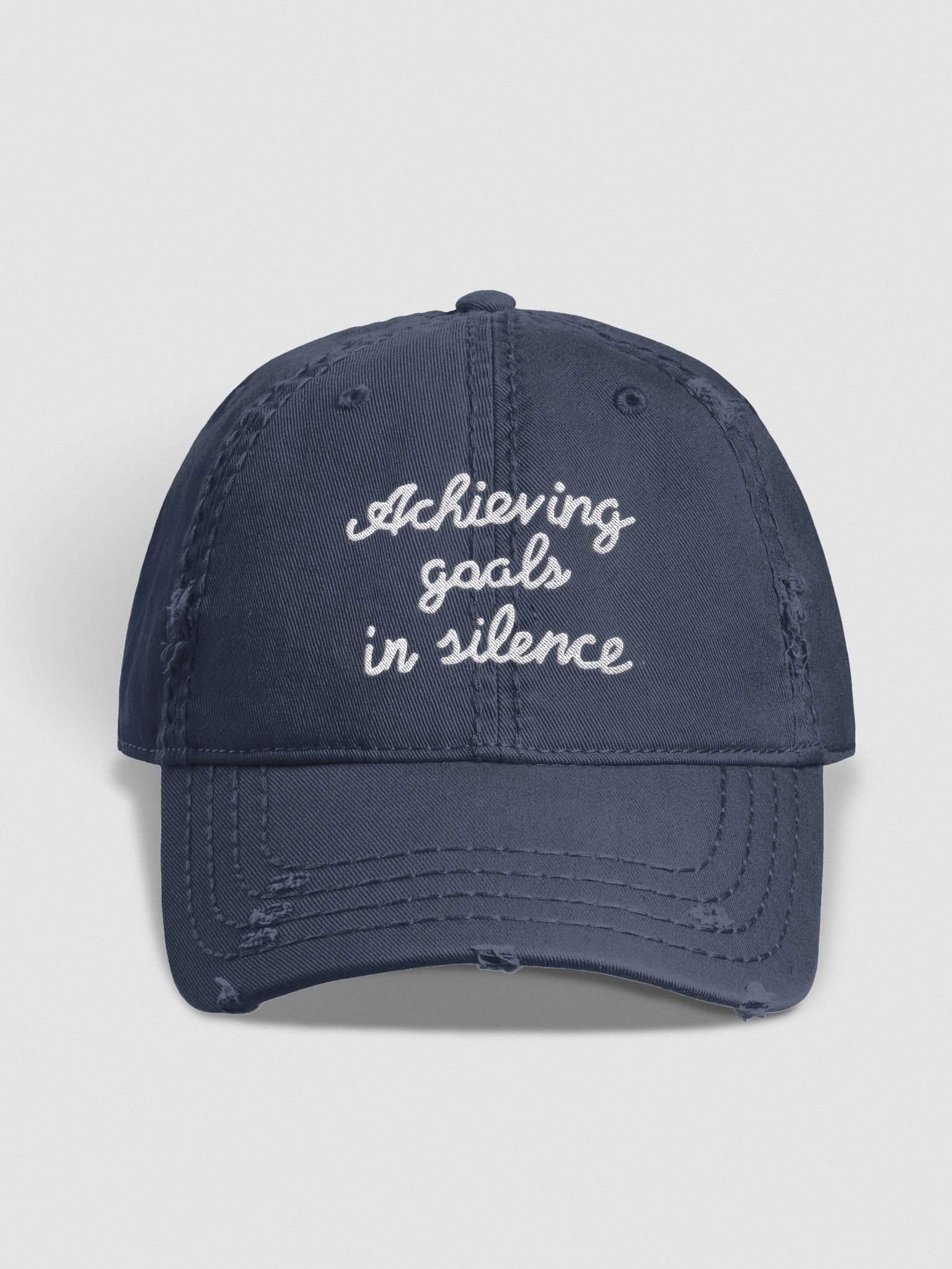 Achieving goals in silence - Distressed Cap product image (1)