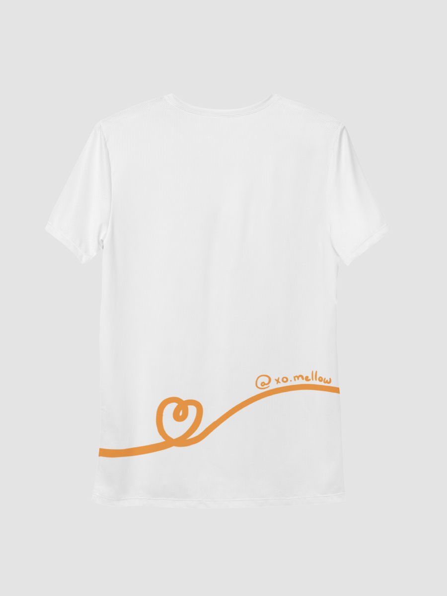 Mellow Ribbon All-Over Print Athletic T-Shirt (White) product image (4)