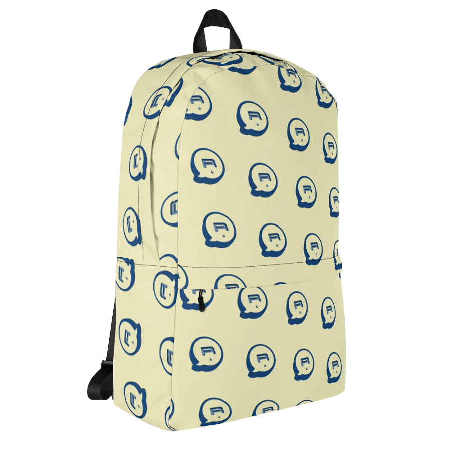 Run Button Logo All-Over Print Backpack - Blue product image (8)