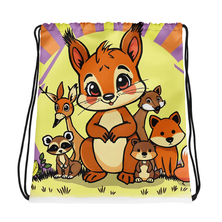 Wildlife Adventure All-Over Drawstring Bag product image (1)