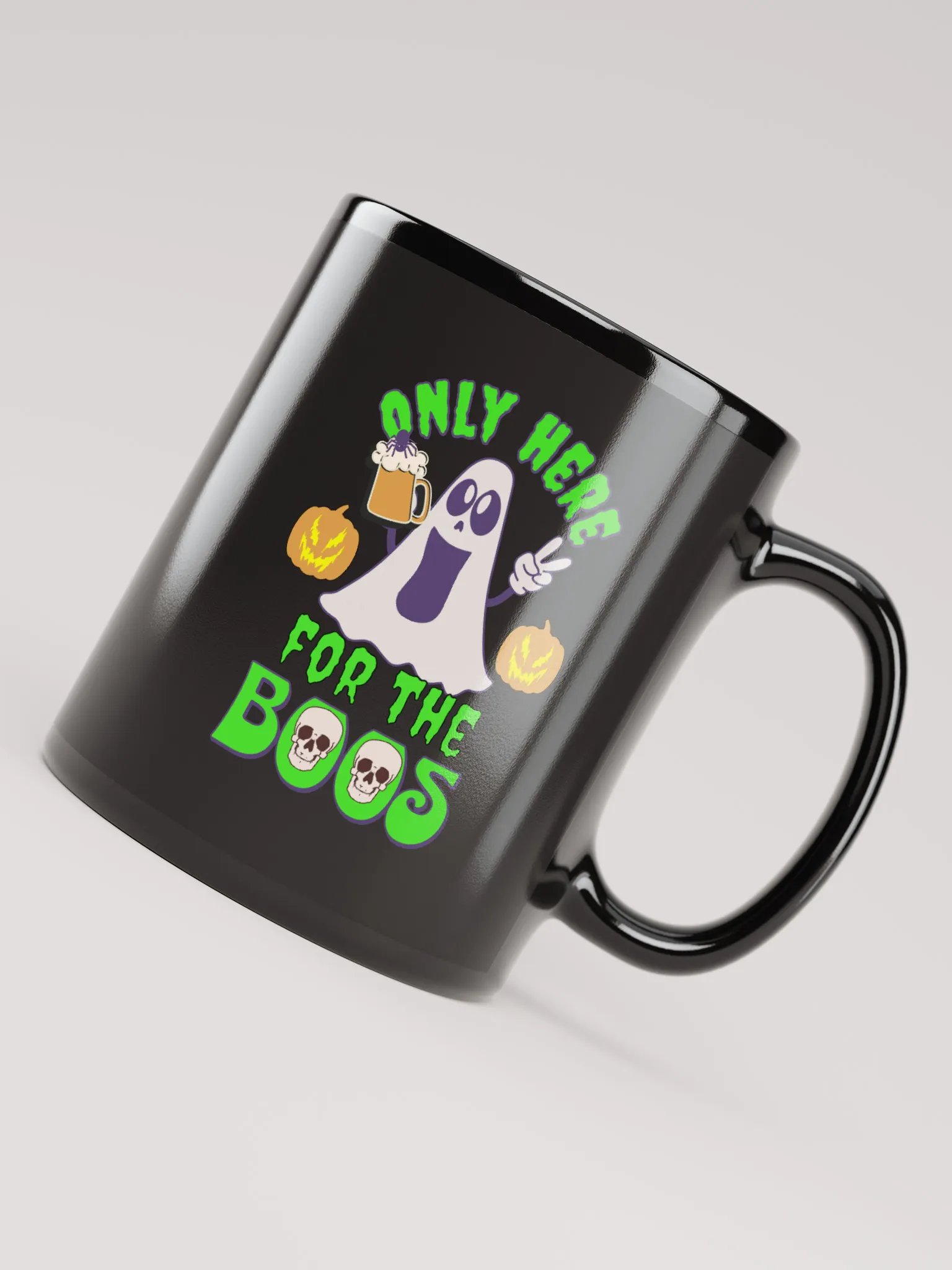 Only Here For The Boos Black Mug product image (4)