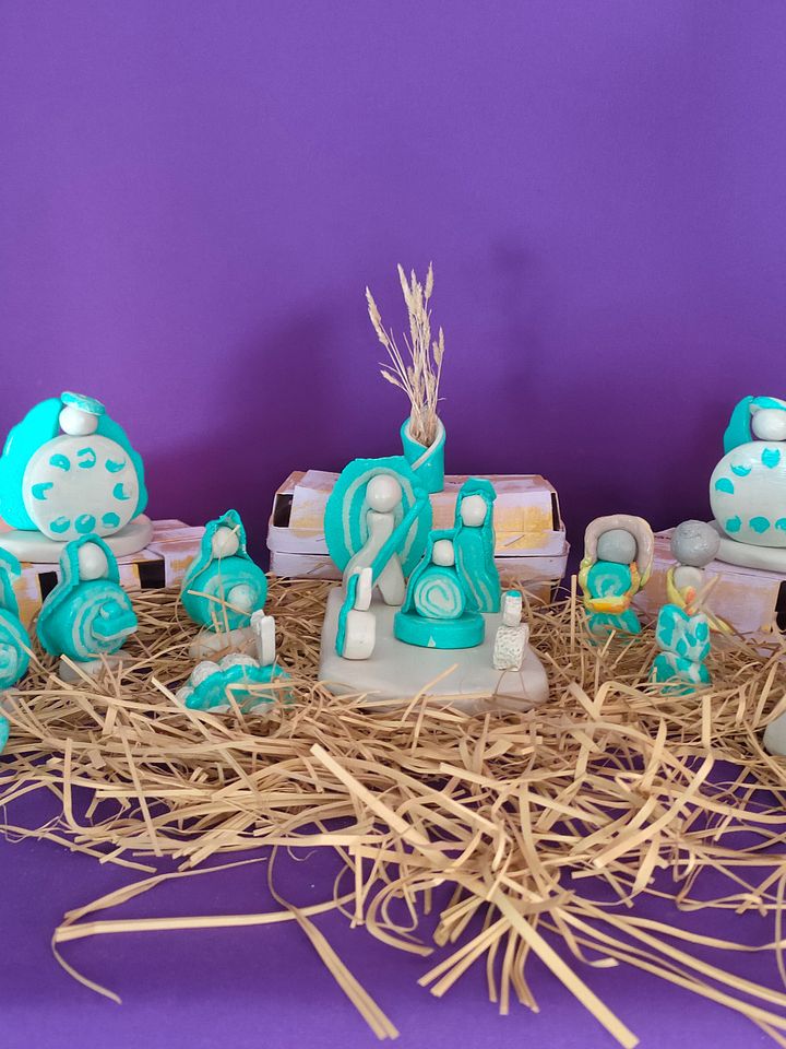 Presépio Voz Divina, decoração natalícia, peça religiosa, gratidão, Sagrada Família product image (1)