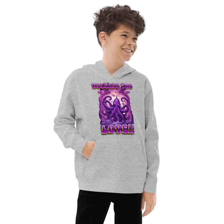 Heart of the Kraken Kids Fleece Pullover Hoodie product image (2)