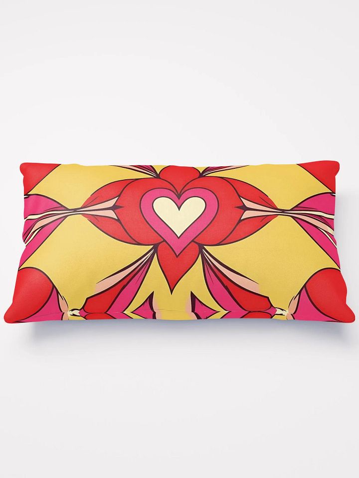 Valentine Vibrant Heart Symphony throw pillow product image (2)