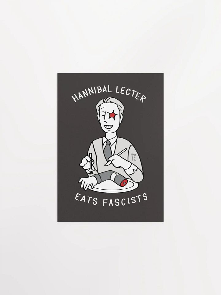 Hannibal Lecter Eats Fascists ☆ Art Print product image (1)