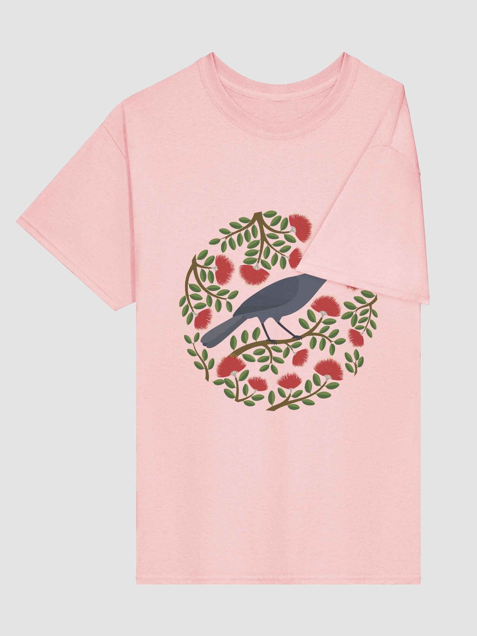 Kōkako in Pōhutukawa T-Shirt – Unisex Adult Tee product image (3)