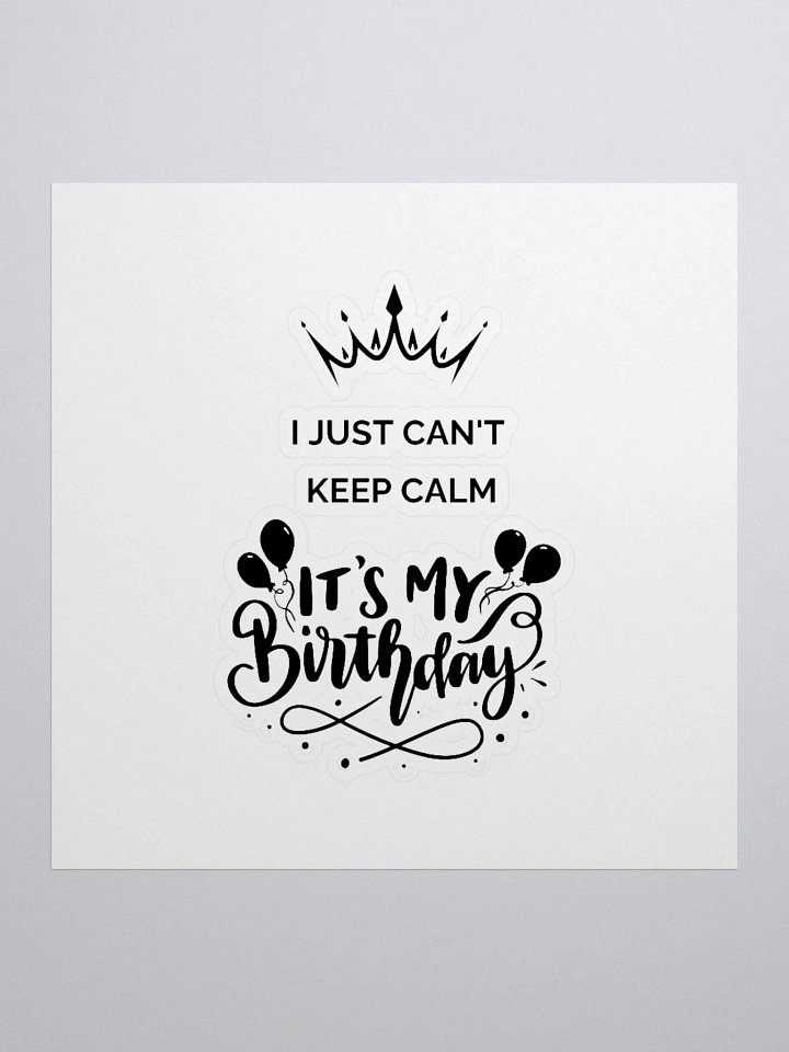 It's My Birthday Kiss Cut Stickers product image (3)
