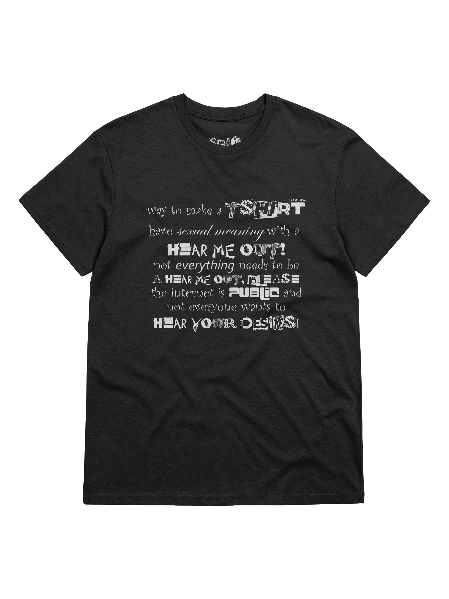 ANTI-HEAR ME OUT SHIRT (EMO VERSION) product image (1)