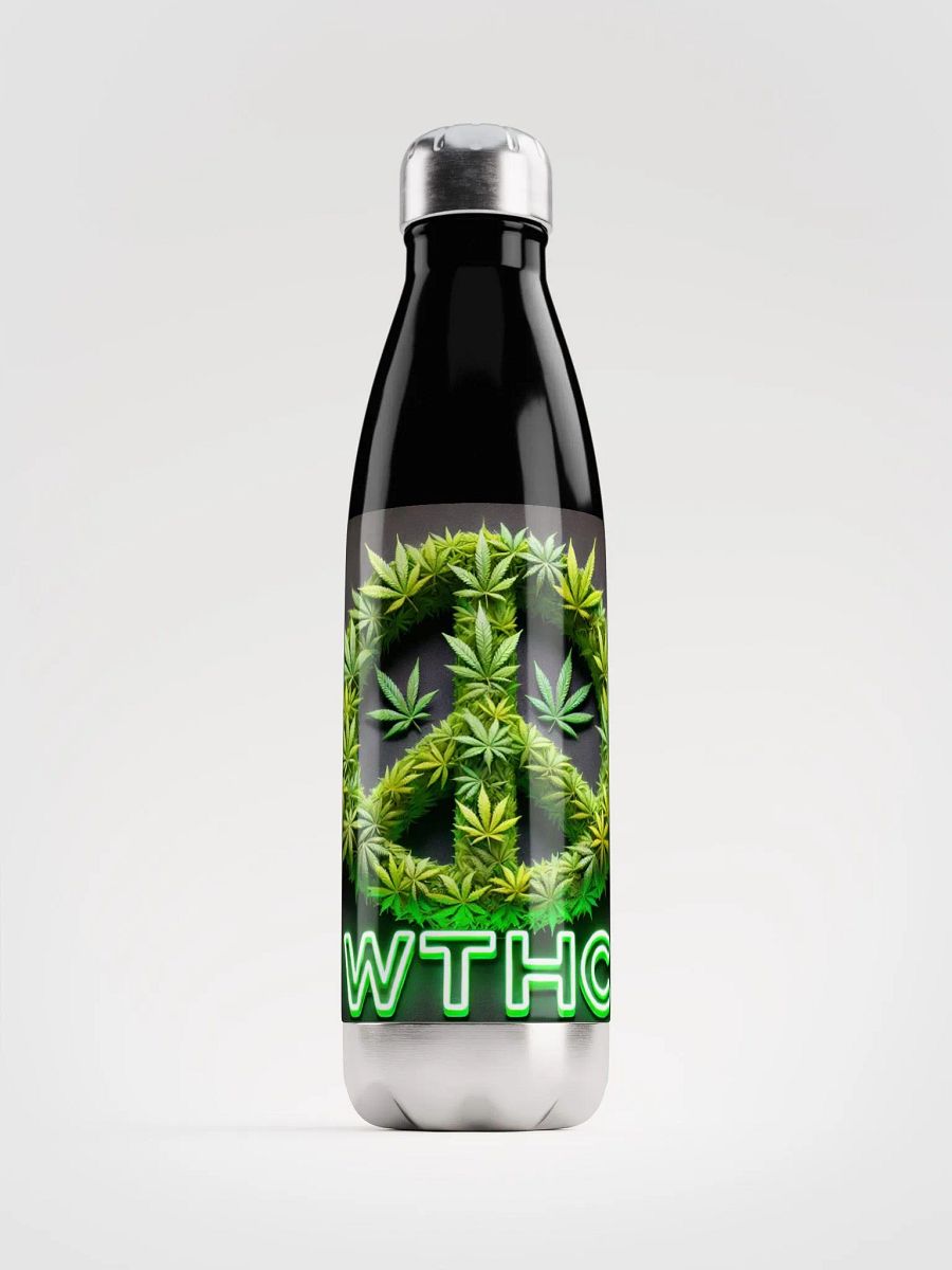 Da Cannabis Peace Symbol Stainless Steel Water Bottle product image (1)