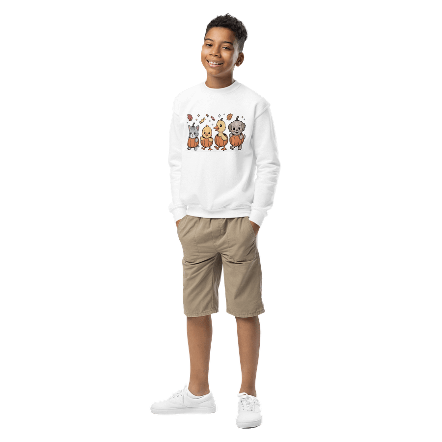 Pumpkin Parade Pals – Cute Halloween Sweatshirt for Kids product image (2)