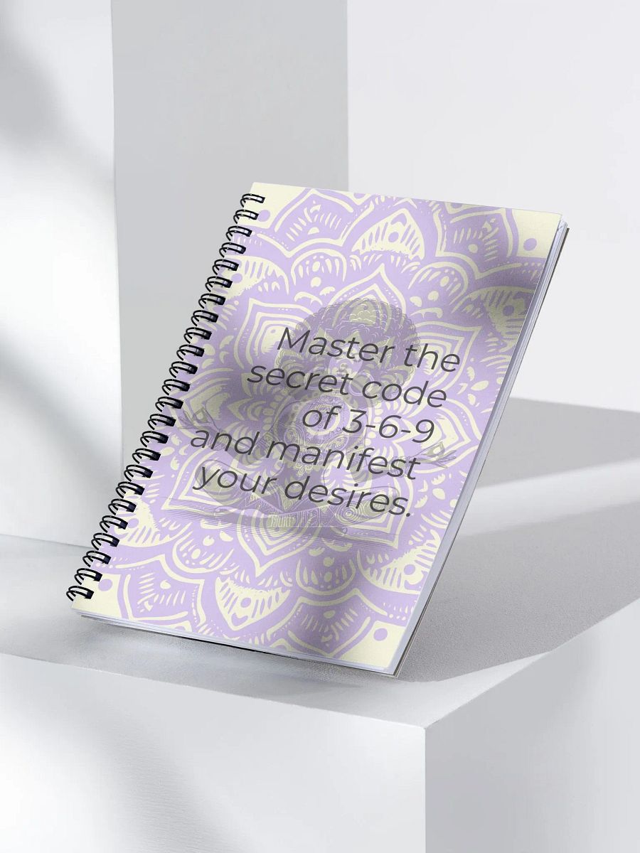 Tesla 369 Manifestation Spiral Notebook – Unlock the Power of Scripting to Reprogram Your Mind and Manifest Your Dreams product image (3)