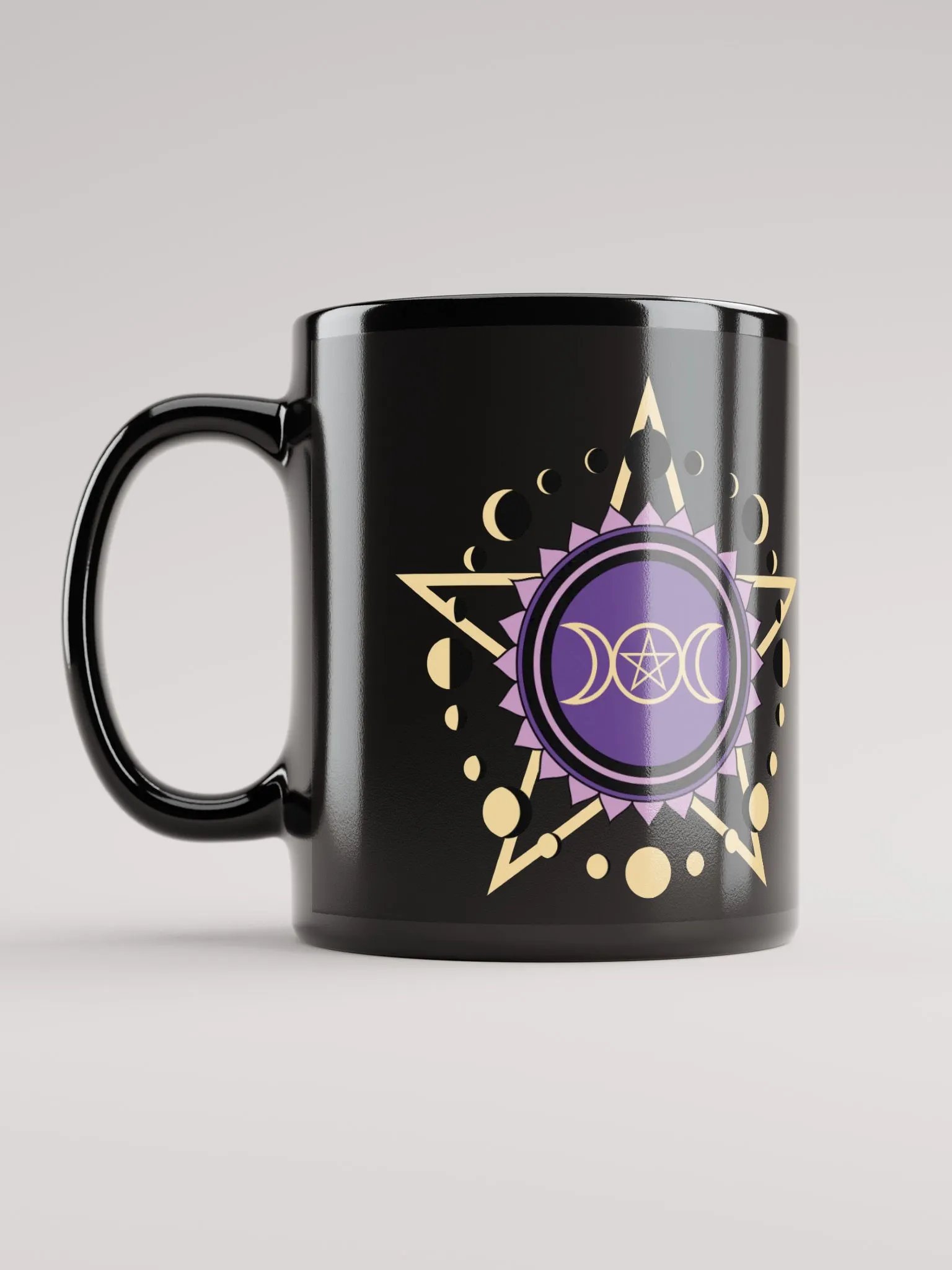 Moon Phase Mandala Mug - Black product image (12)