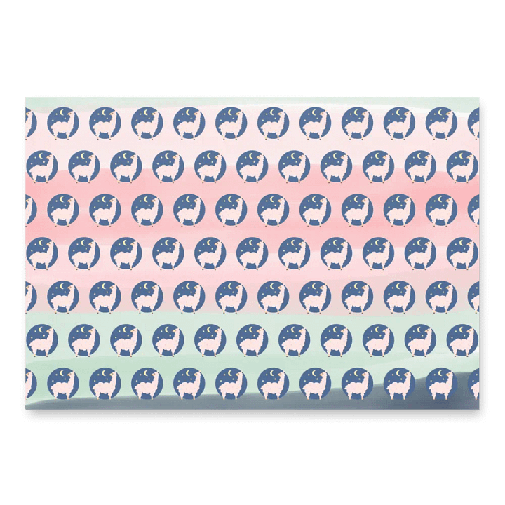 Whimsical Llama Fantasy Wrapping Paper Set product image (1)