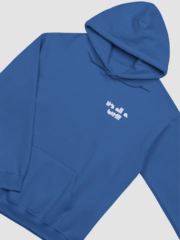 “It’s all a bit!!!” (sm. lined design, #BDCAEF) classic hoodie product image (67)