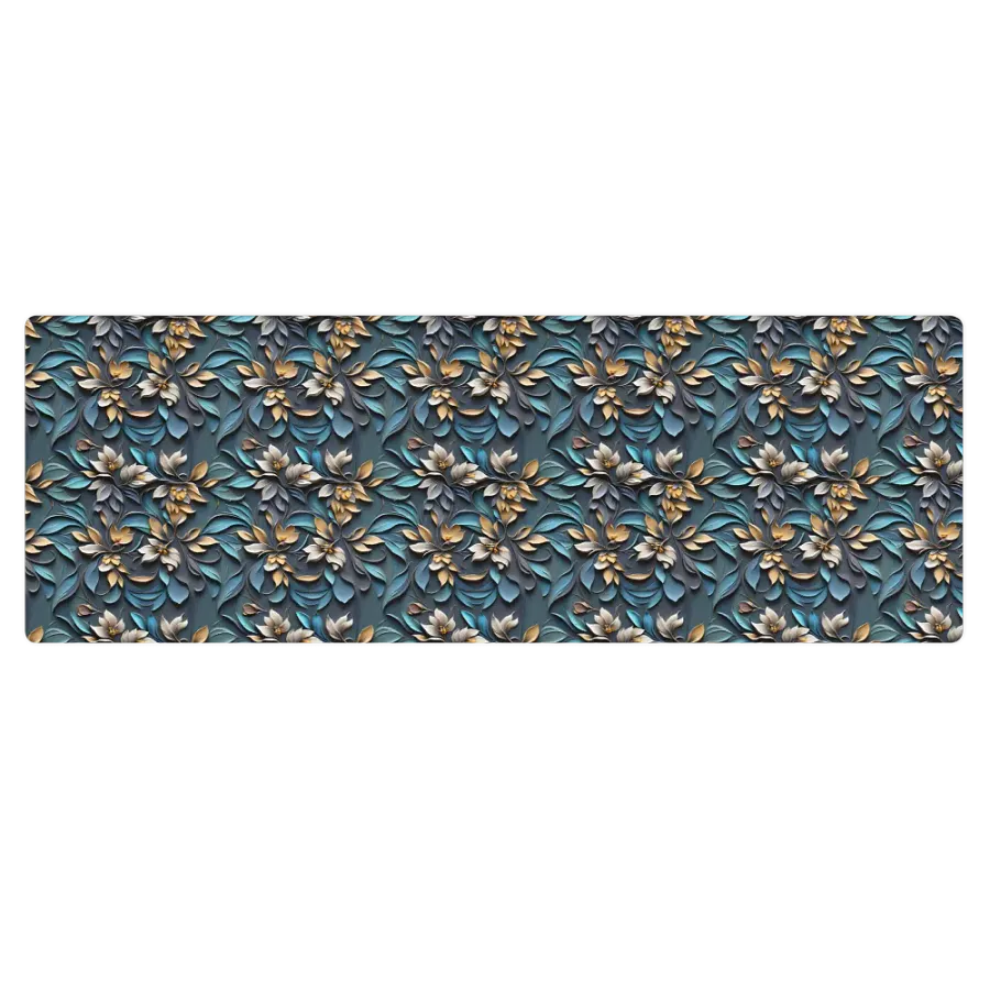 Yoga Mat - Sculpted Floral Pattern product image (2)