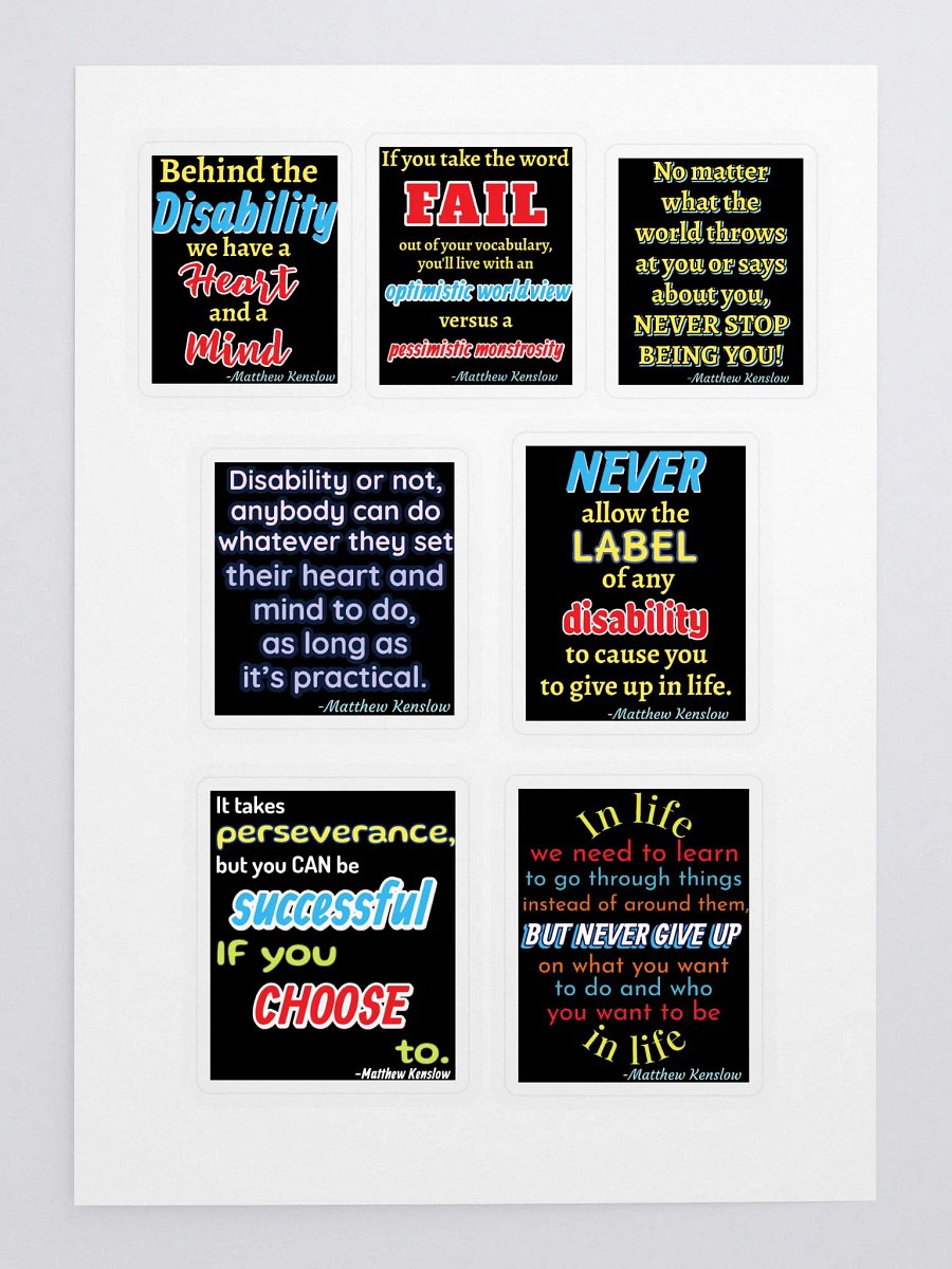 Stickers of Quotes by Matthew Kenslow product image (3)