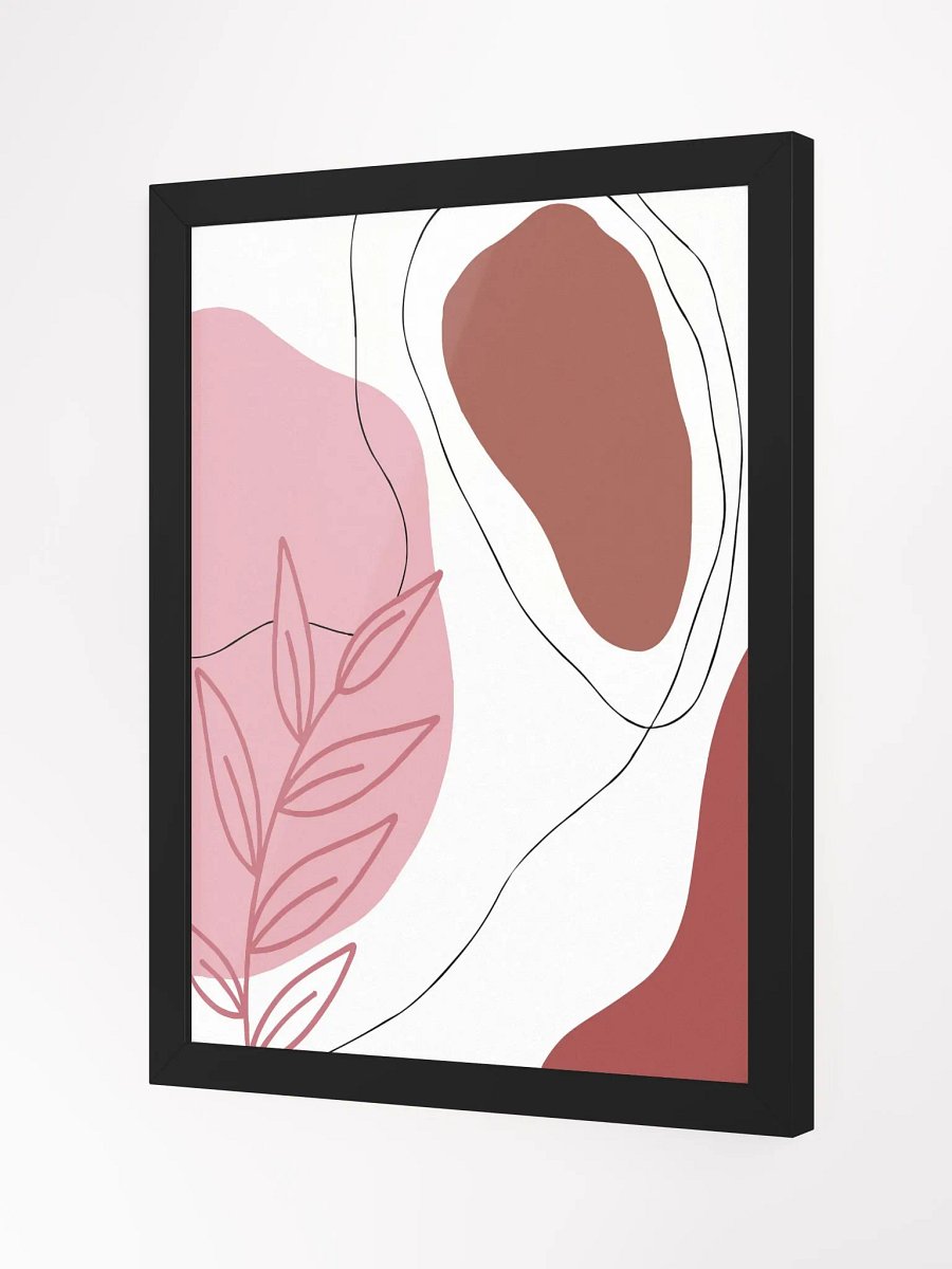 Organic Abstract Pink & Brown Poster product image (25)