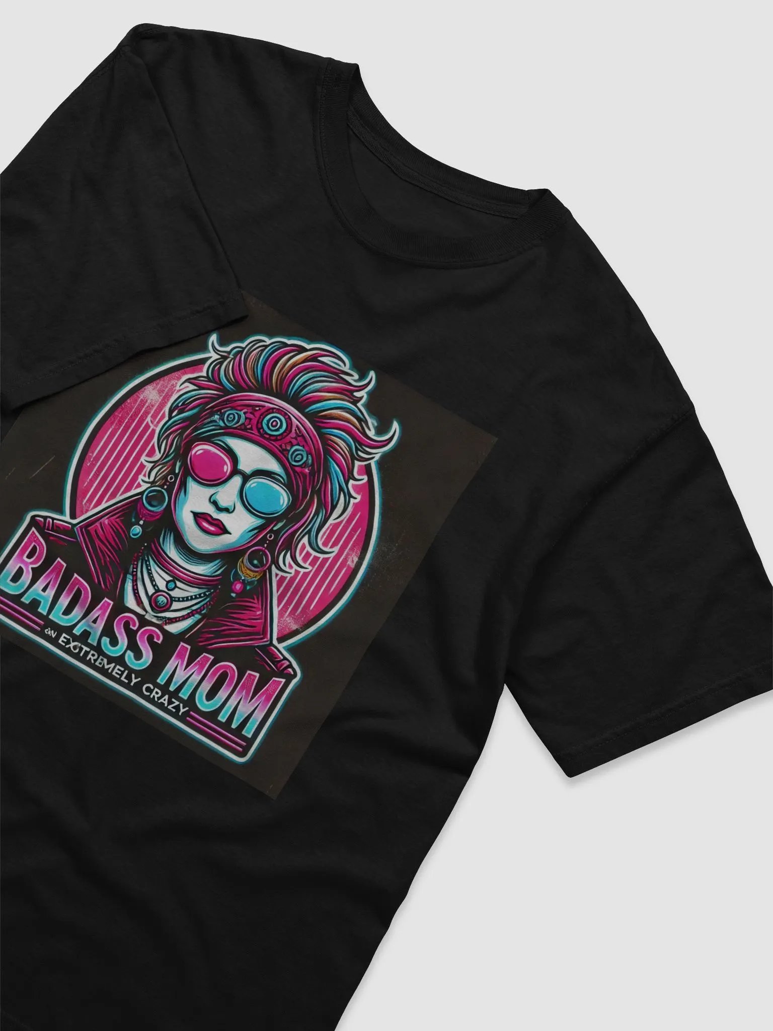 Badass Mom Neon Rebellion T-Shirt product image (9)