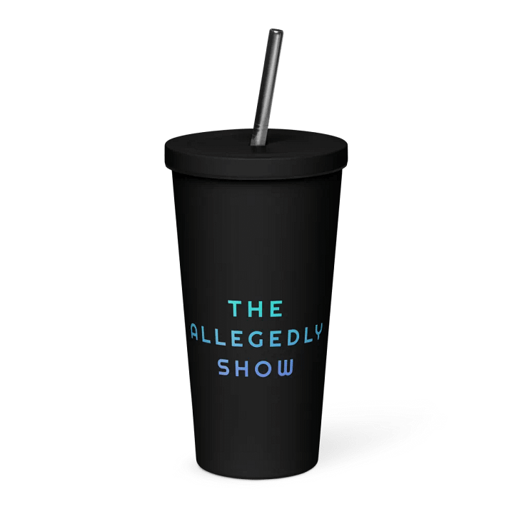 The Allegedly Show Black Matte Water Bottle product image (1)
