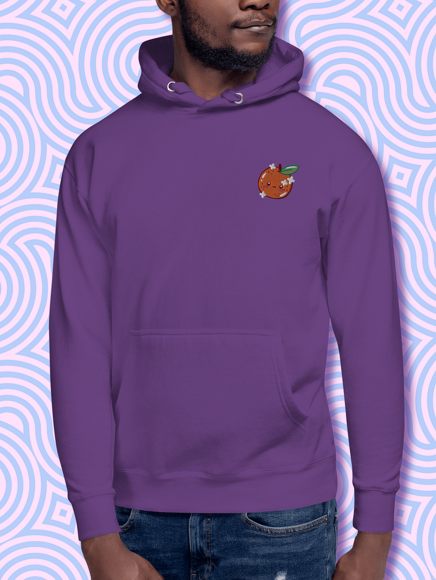 Whimsical Orange Face Unisex Hoodie product image (4)