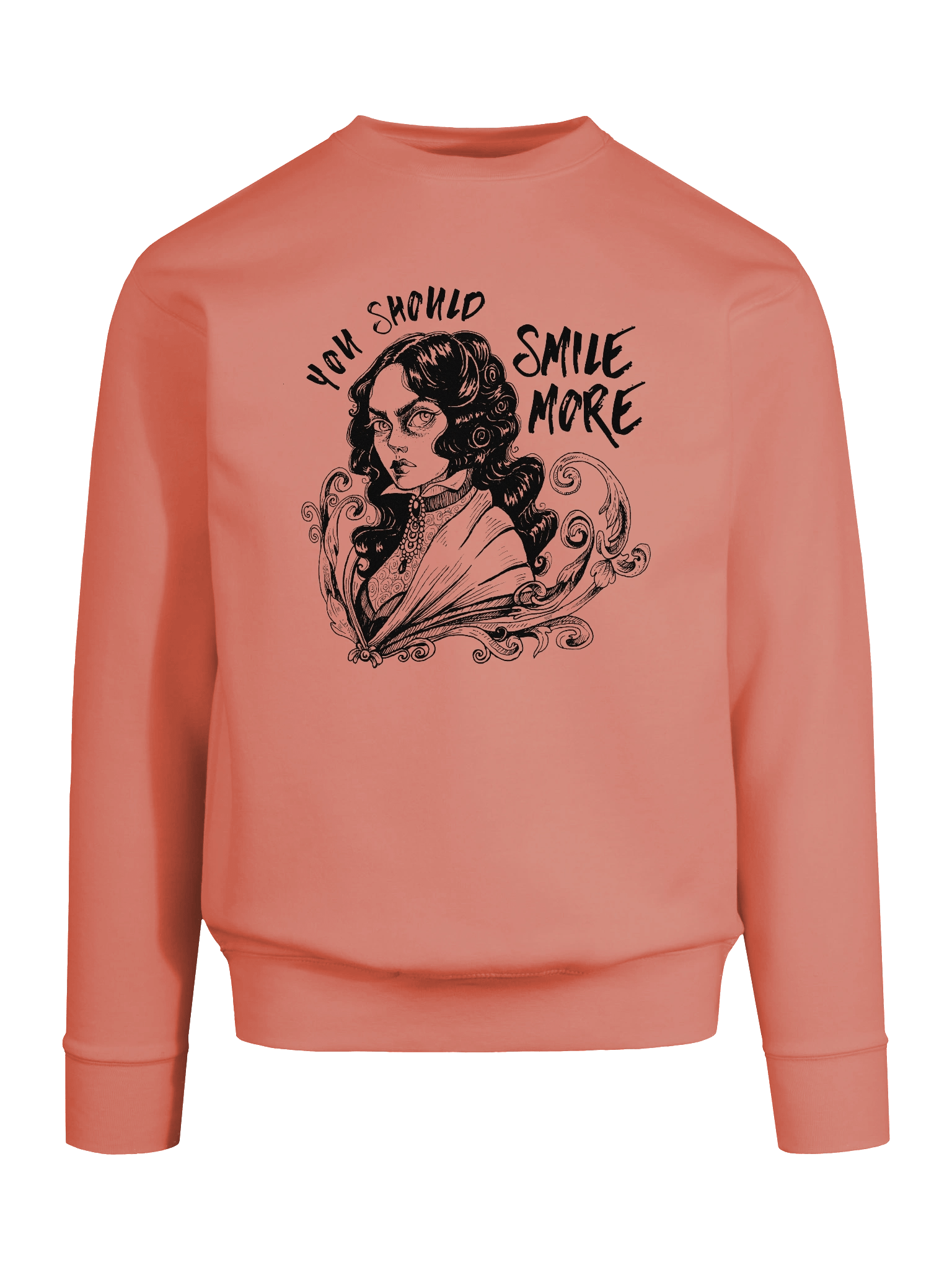 "SMILE MORE" Sweatshirt (Design #1) product image (3)
