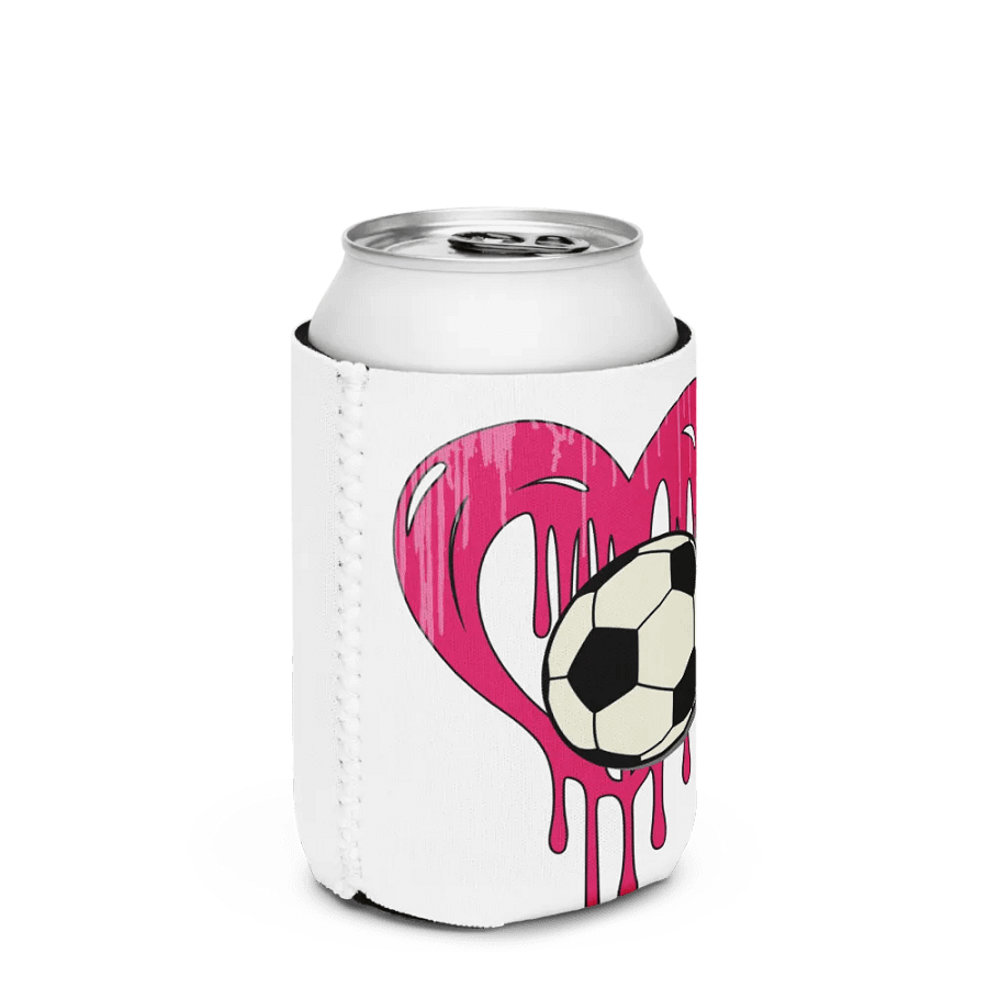 Heart Soccer Love Struck Can Cooler product image (3)