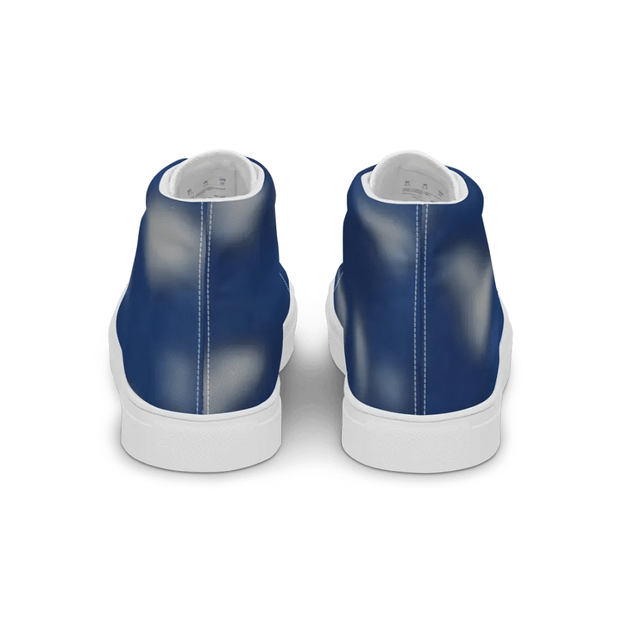 Men's cloudy blue high top canvas art sneakers / cloudy product image (7)