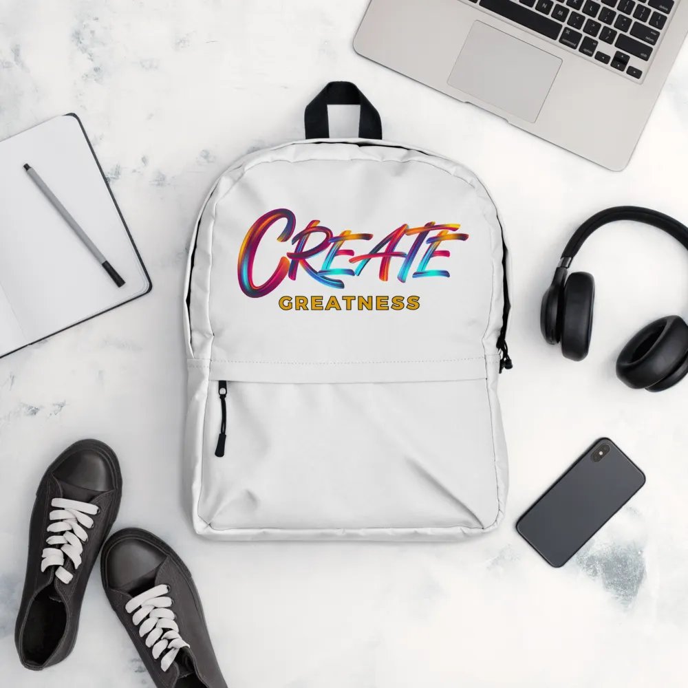 Create Greatness Full Print Backpack product image (1)