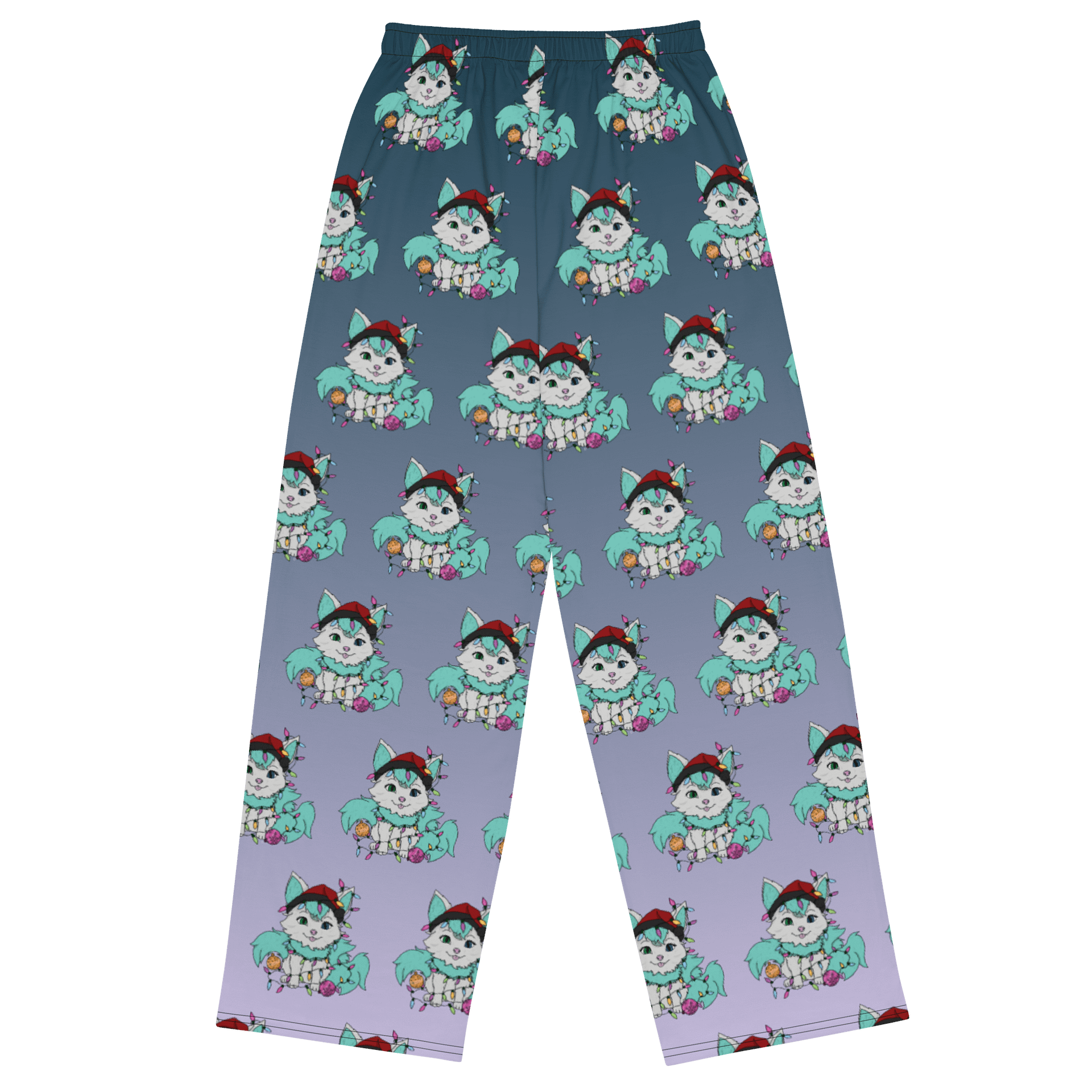 Holiday Kitsune Unisex Wide-Leg Pants product image (2)