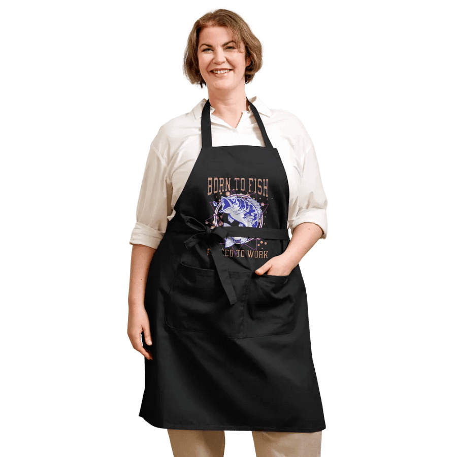 Born to Fish, Forced to Work Apron product image (11)