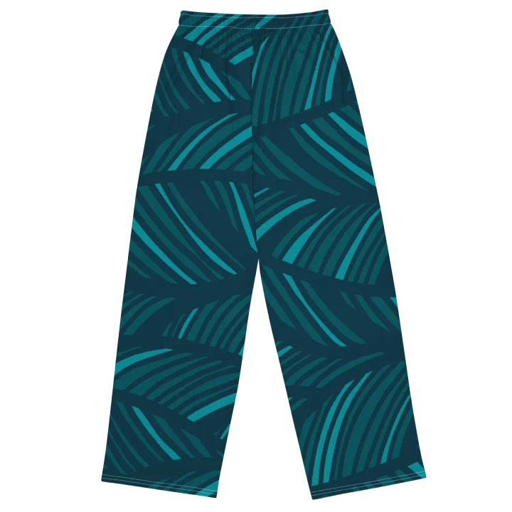 Teal Flow Unisex Wide-Leg Pants product image (2)