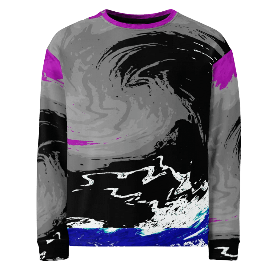 Abstract Vivid Swirling Melting Forest Unisex Sweatshirt product image (4)