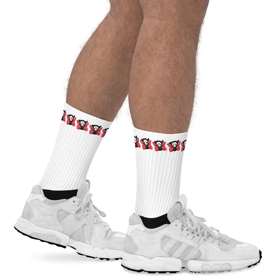 White Visceral Stripe Socks product image (19)
