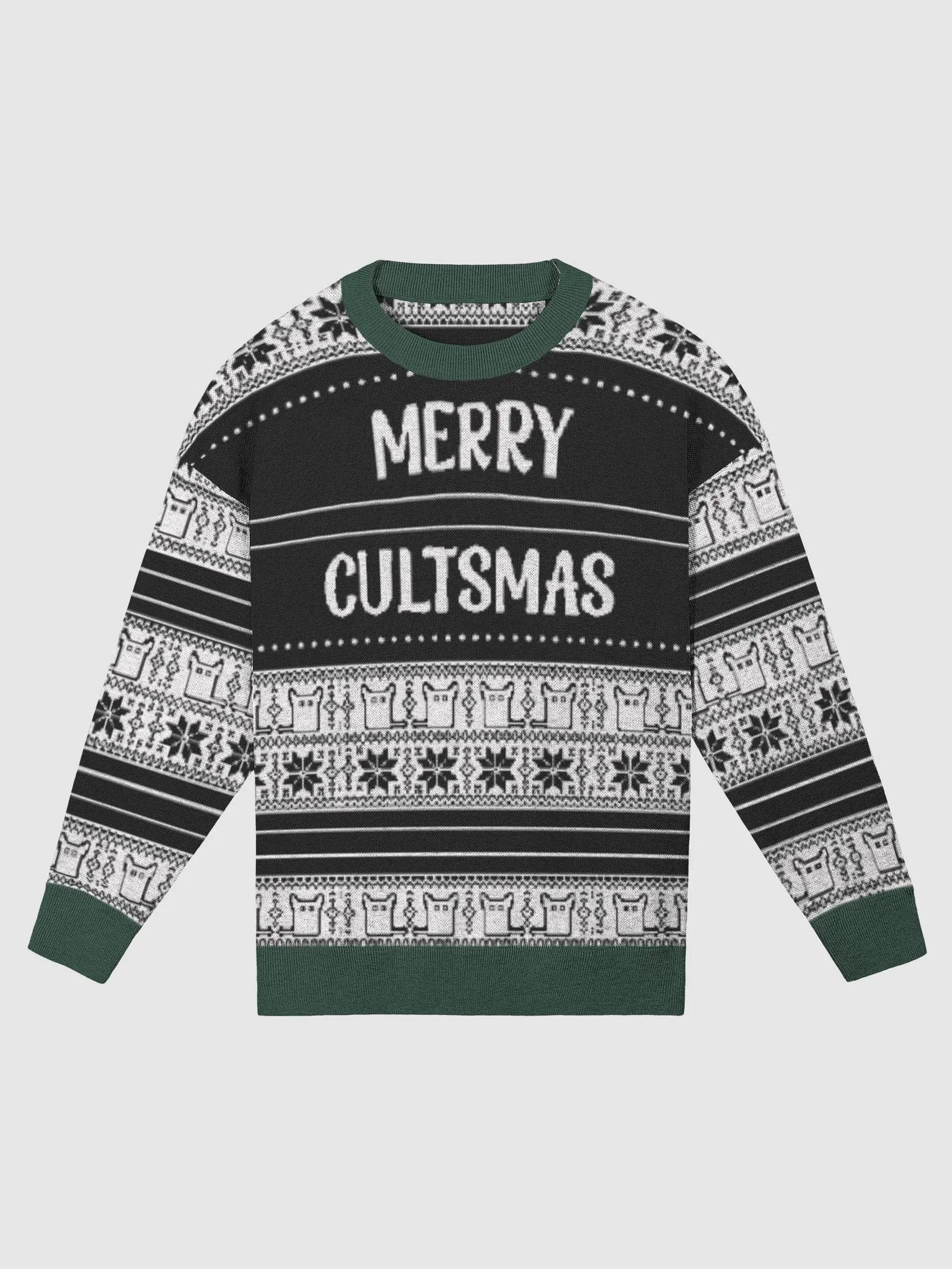 Cultsmas Relaxed Sweater - Dark Mode product image (1)
