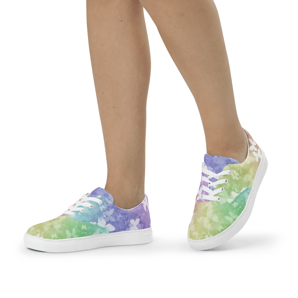 butterfly rainbow frost canvas shoes (womens) product image (1)