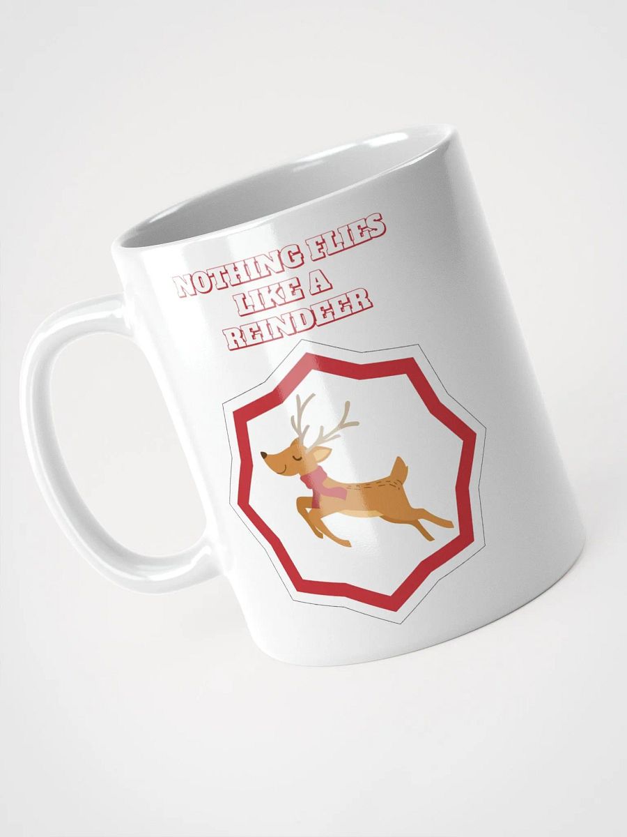 Nothing Flies Like A Reindeer - Christmas White Mug product image (9)