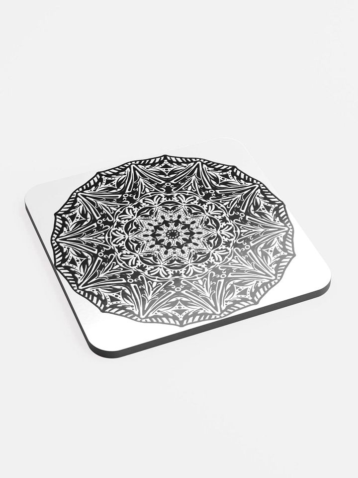 Ornate Zen: Glossed Cork Coaster product image (2)