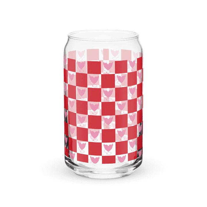 Pink devil heart can glass product image (2)