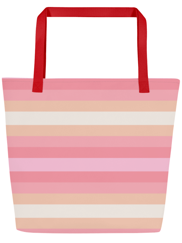 Sunset Stripes Beach Tote Bag with inside Pocket product image (2)